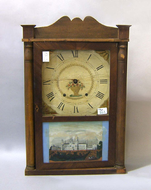 Appraisal: Samuel Terry mahogany shelf clock th c h