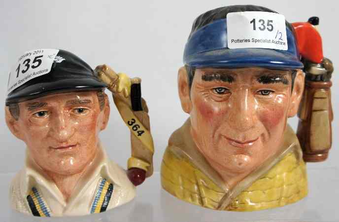 Appraisal: Royal Doulton Character Jugs Intermediate Sized The Golfer D and