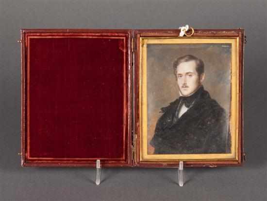 Appraisal: Pierre Daubigny French - Portrait miniature of Persifor Frazer -