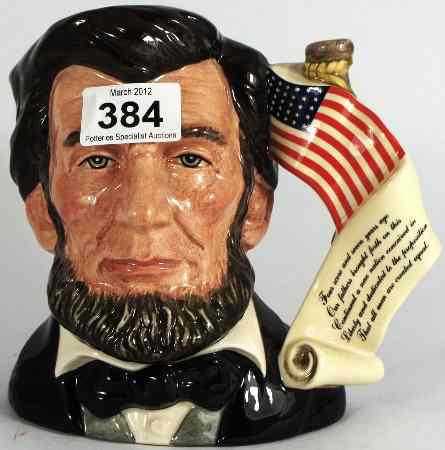 Appraisal: Royal Doulton Large Character Jug from the Presidential Series Abraham