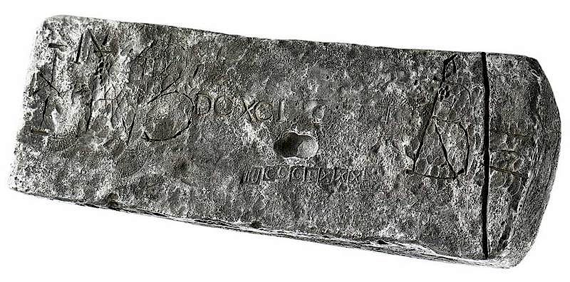 Appraisal: Large Silver Ingot from Atocha Shipwreck ingot was recovered from