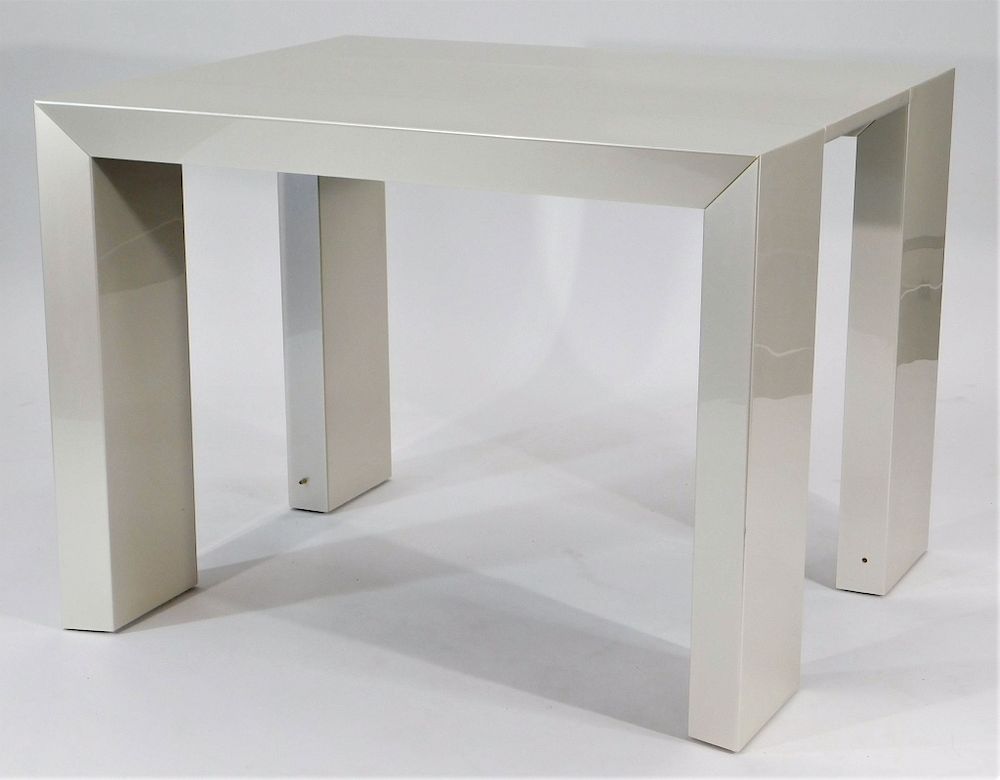 Appraisal: MCM Sleek Modern Dining Table with Leaf Europe Contemporary Contemporary