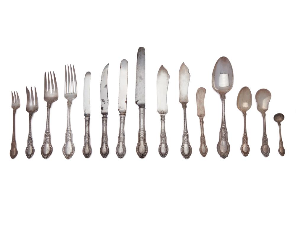 Appraisal: GORHAM Flatware Service Tuileries pattern comprising dinner forks lunch forks