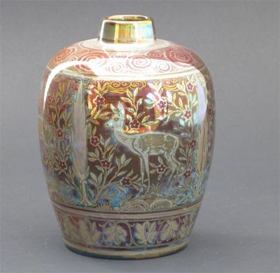 Appraisal: A Pilkington's Lancastrian vase by Richard Joyce painted with a