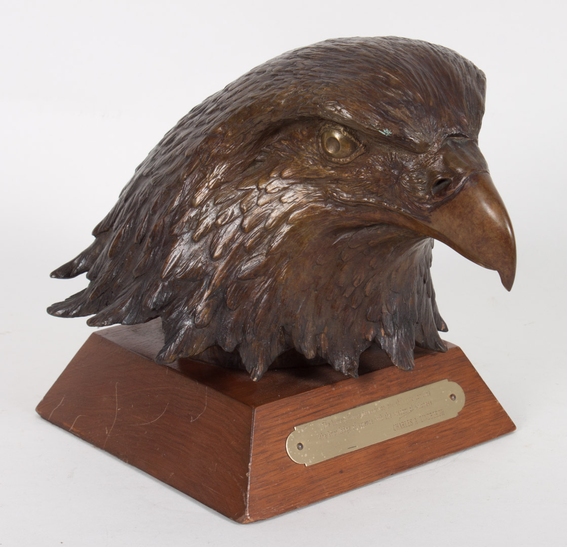 Appraisal: W H Turner Lone Eagle bronze William H Turner American