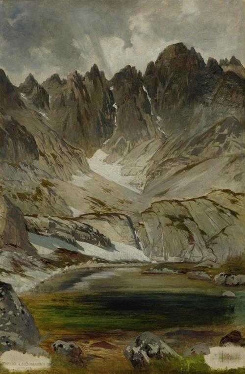 Appraisal: H RMANN THEODOR VON Imst - Graz Dachstein with lake