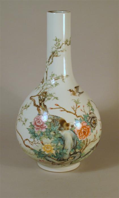 Appraisal: Large Chinese famille rose vase jiaqing mark republic period The