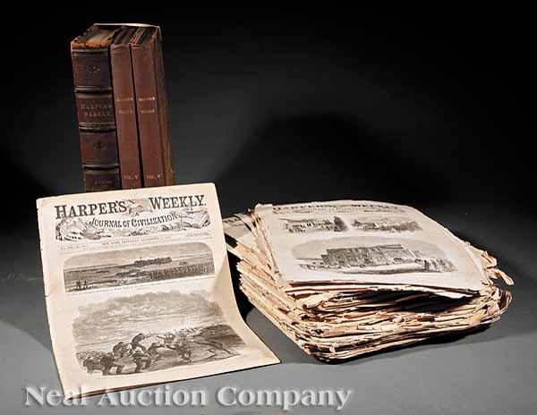 Appraisal: Civil War Harper's Weekly complete year for bound in two