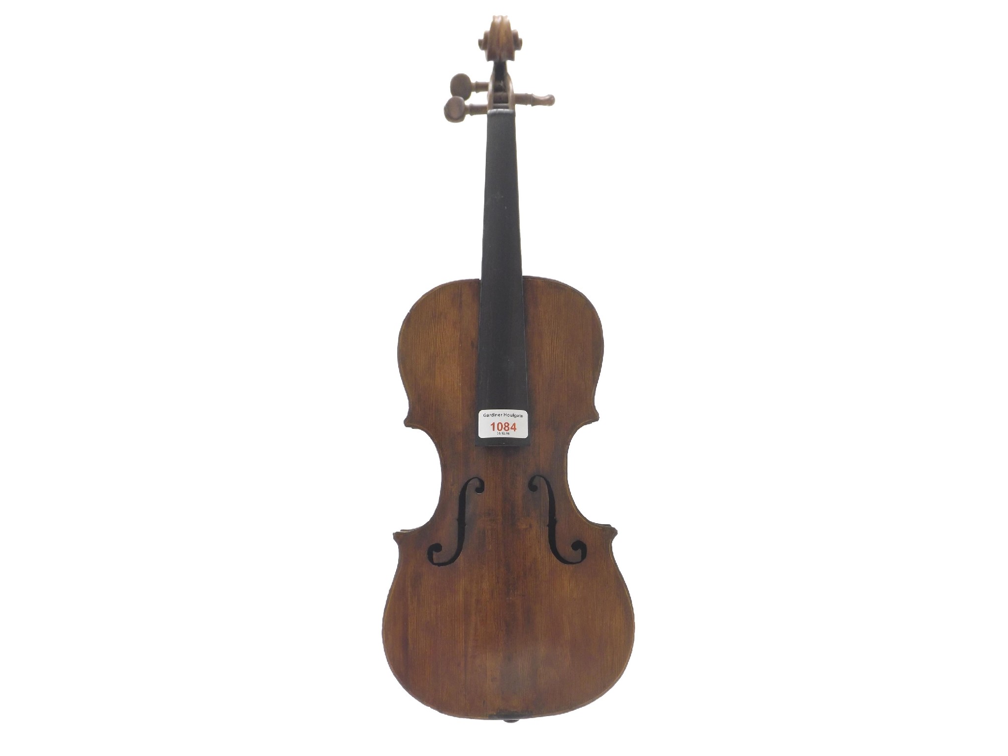 Appraisal: Interesting early th century seven-eighth size eccentric violin cm