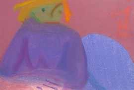 Appraisal: Sam Fullbrook - Girl in Lilac oil on canvas x