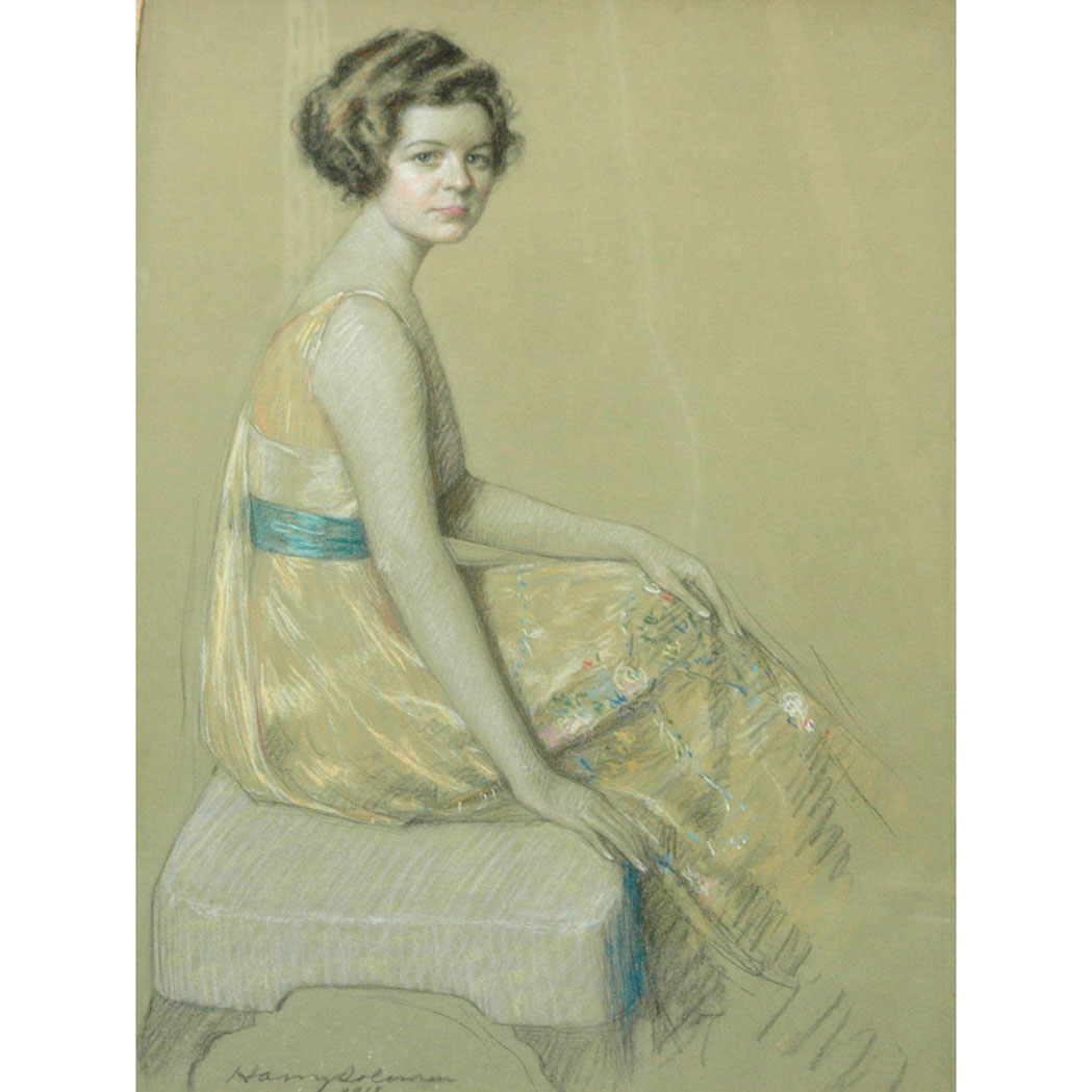 Appraisal: Harry Solomon Harry Solon American - Seated Lady in a