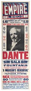 Appraisal: DANTE HARRY AUGUST JANSEN Dante The Aristocrat of Magic Leeds