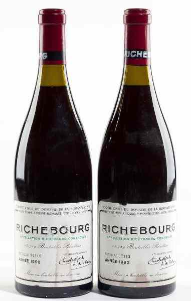 Appraisal: RichebourgDomaine Romanee-Conti bottles - cm - cm lbsl''The DRC produced