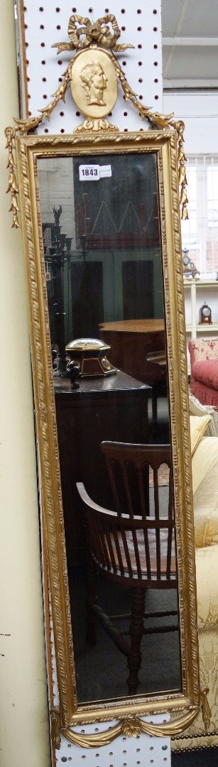 Appraisal: A pair of th century gilt framed rectangular wall mirrors