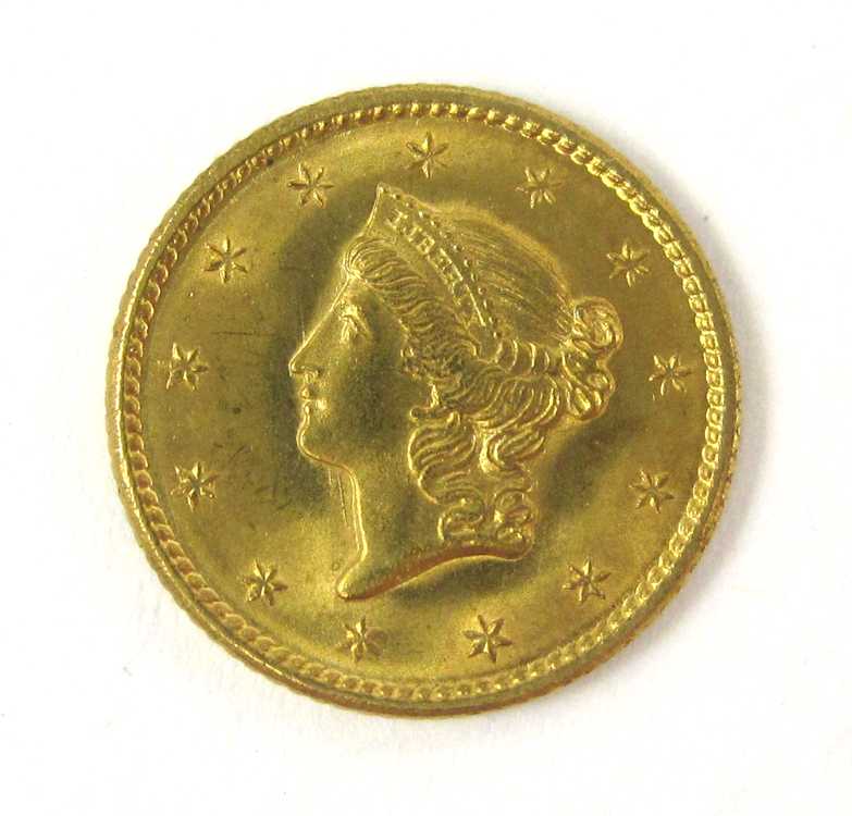 Appraisal: U S ONE DOLLAR GOLD COIN type I open wreath