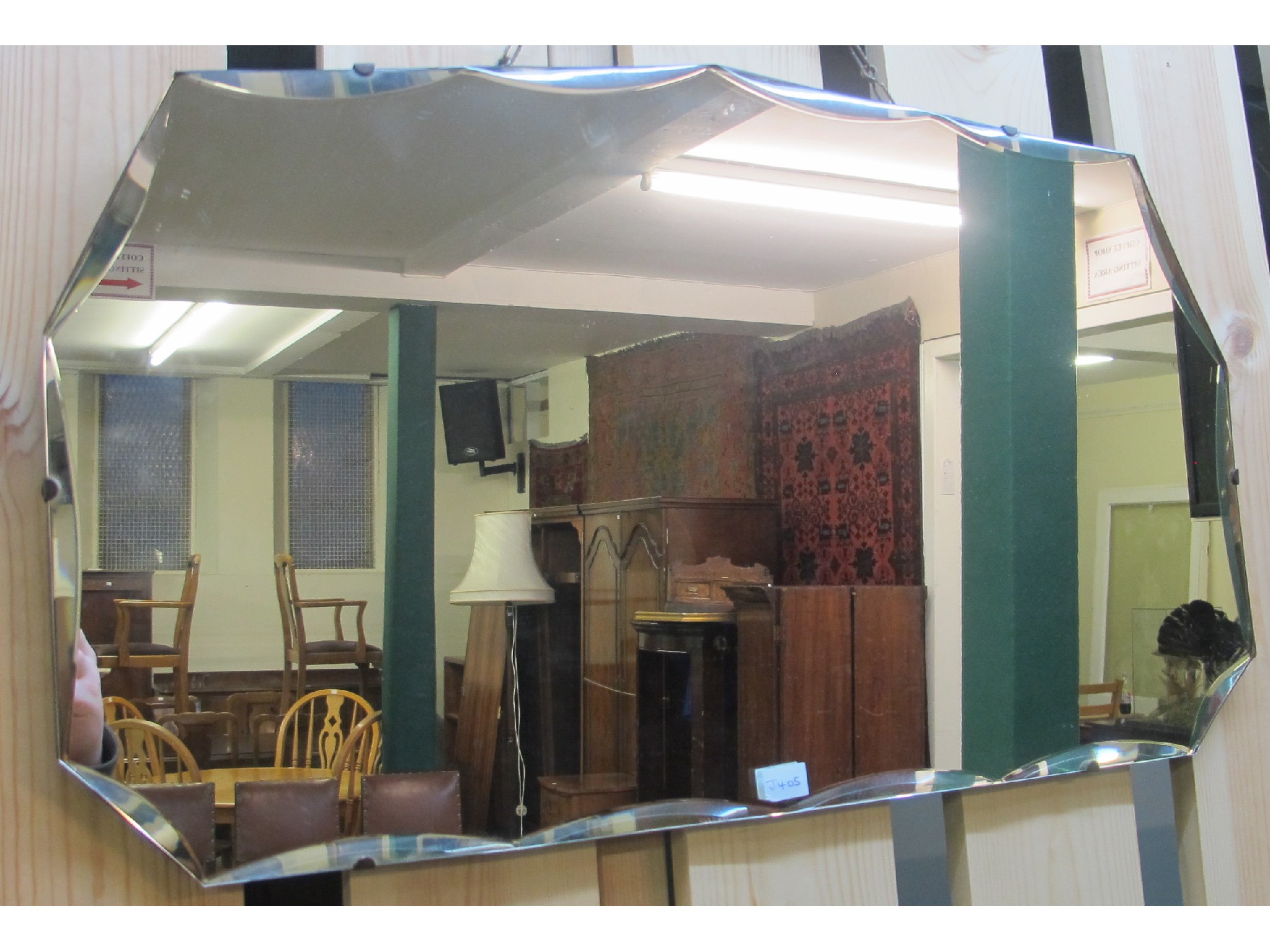 Appraisal: An Art Deco style wall mirror