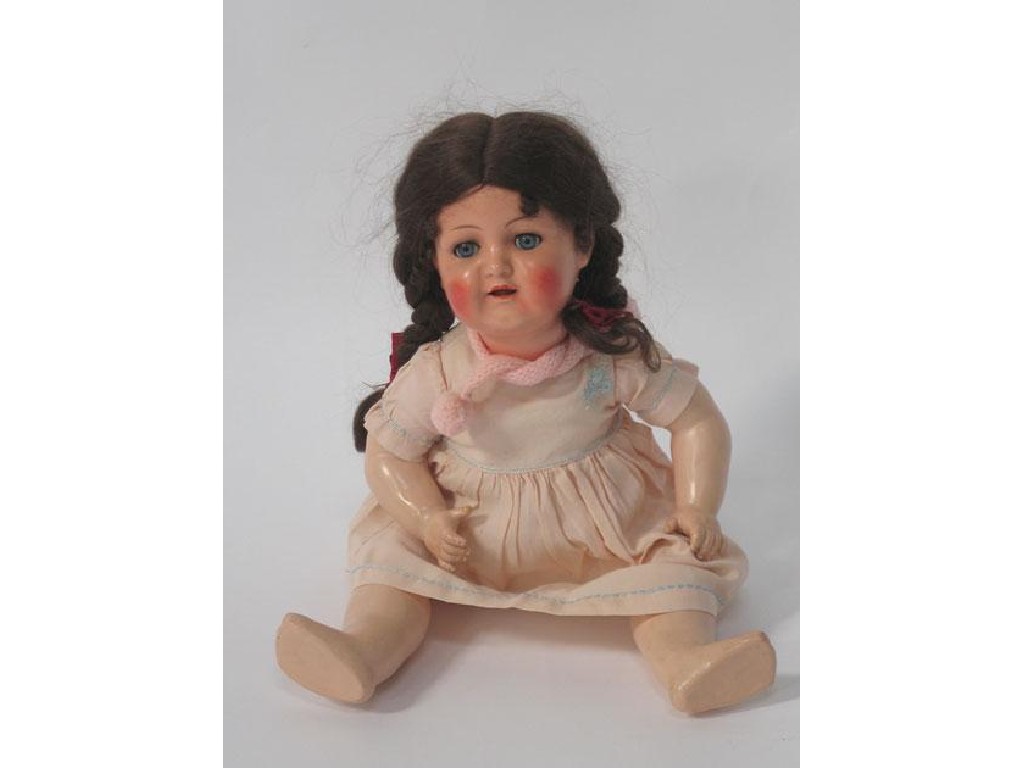 Appraisal: A 'S COMPOSITION DOLL with blinking eyes and open mouth