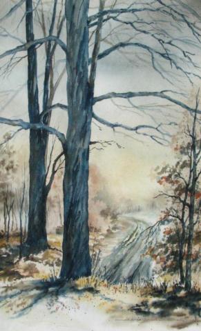 Appraisal: Jeanne Short IN Active x watercolor signed lower right early