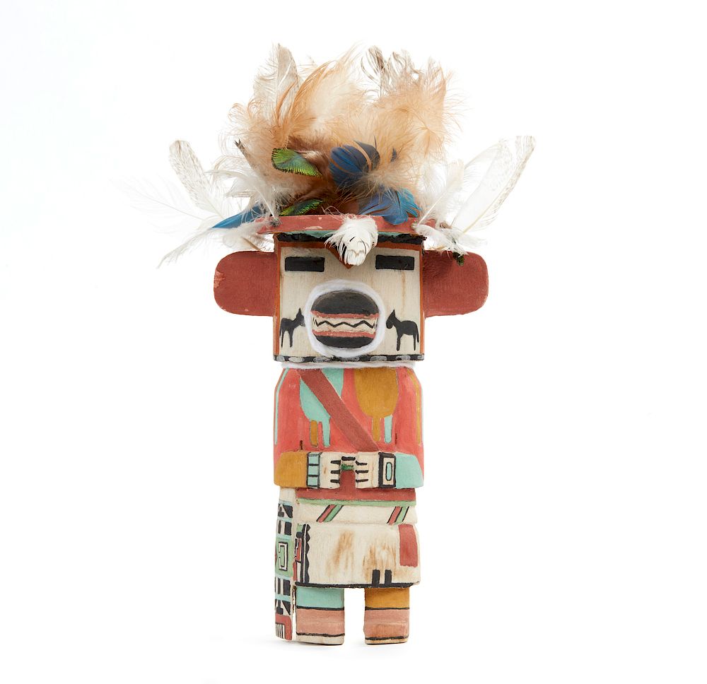 Appraisal: Horse Kachina Kawai-i Gwayne Gashweeoma Horse Kachina Kawai-i cradle doll