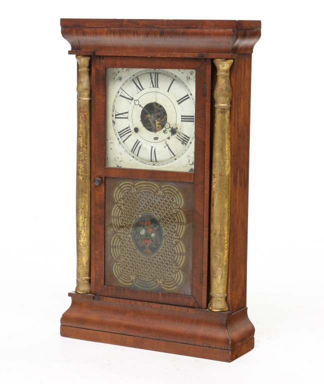 Appraisal: AMERICAN SETH THOMAS MANTEL CLOCK Mid th century mahogany case