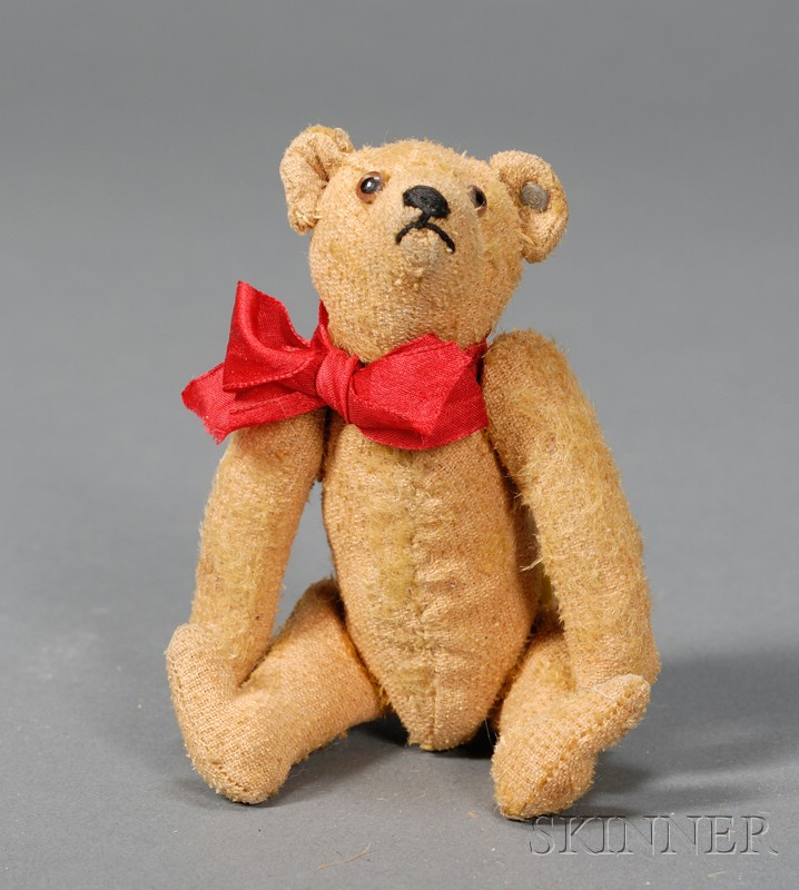 Appraisal: Early Steiff Miniature Yellow Mohair Teddy Bear c underscored F