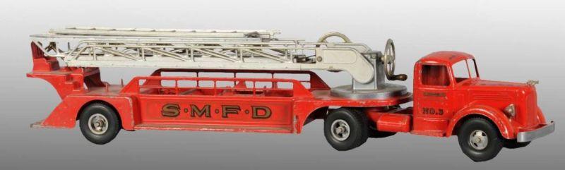 Appraisal: Pressed Steel Smith Miller L Mac Fire Truck Description American