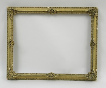 Appraisal: An Antique French Style Gilt Frame A wide picture frame