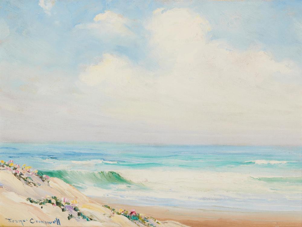 Appraisal: Joane Cromwell - Laguna Beach CA Flowering Dunes Oil on