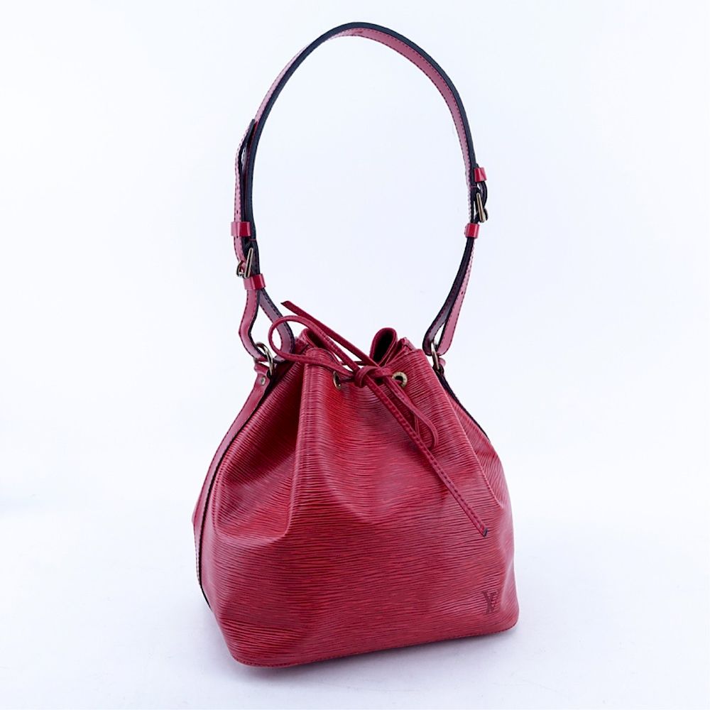 Appraisal: Louis Vuitton Red Epi Leather Noe PM Bag Louis Vuitton