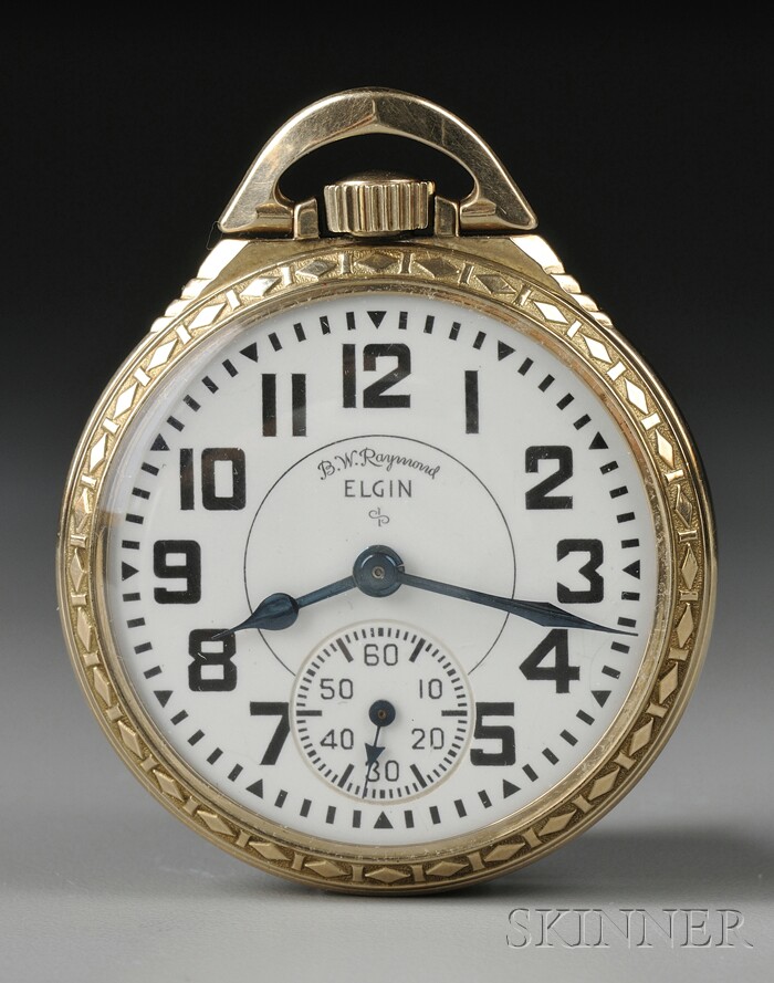 Appraisal: Elgin B W Raymond -Jewel Gold-filled Watch Model the enameled