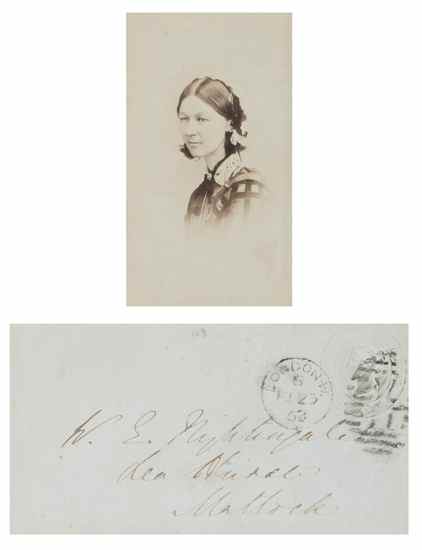 Appraisal: Nightingale Florence reformer of hospital nursing - Autograph envelope to