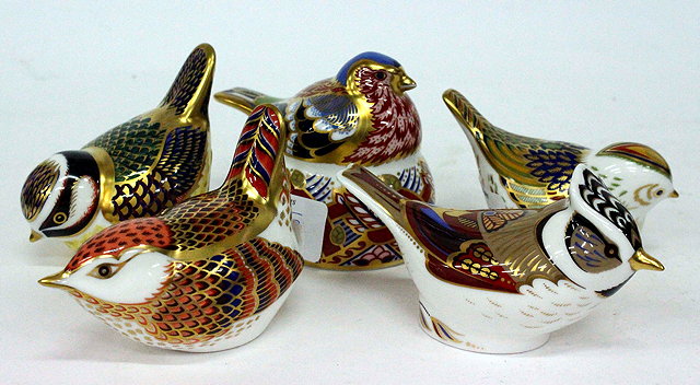 Appraisal: FIVE ROYAL CROWN DERBY IMARI PATTERN PAPERWEIGHTS from the Collectors