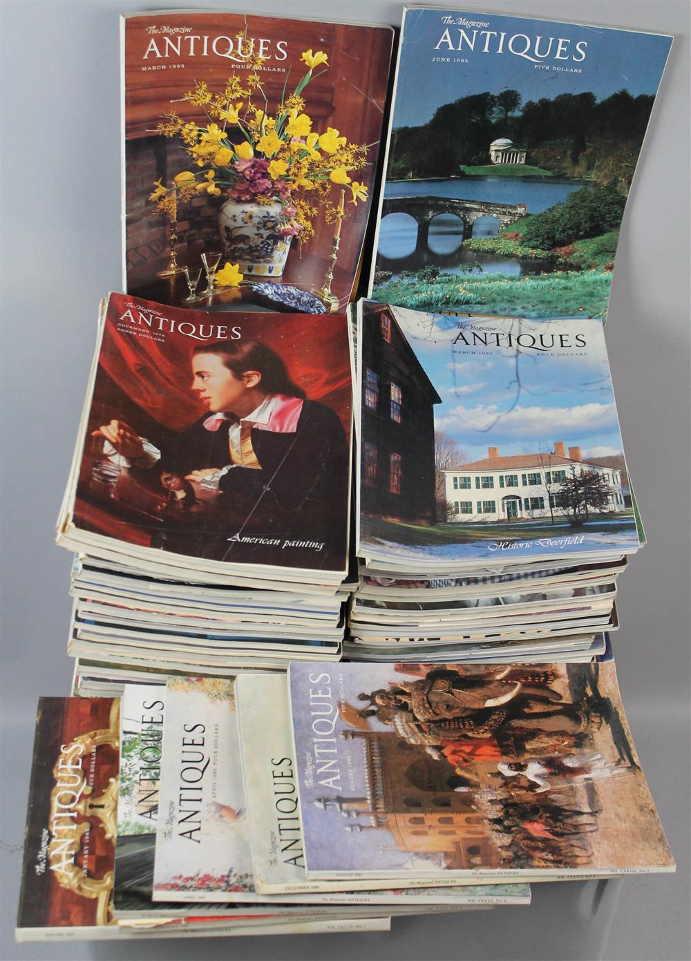 Appraisal: LARGE COLLECTION OF VINTAGE MAGAZINE ANTIQUES ISSUES including an assortment