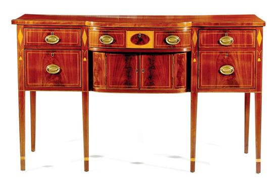 Appraisal: Fine Charleston Federal inlaid mahogany and satinwood sideboard South Carolina