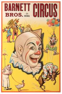 Appraisal: Barnett Brothers Three Ring Circus Donaldson ca Depicting a variety