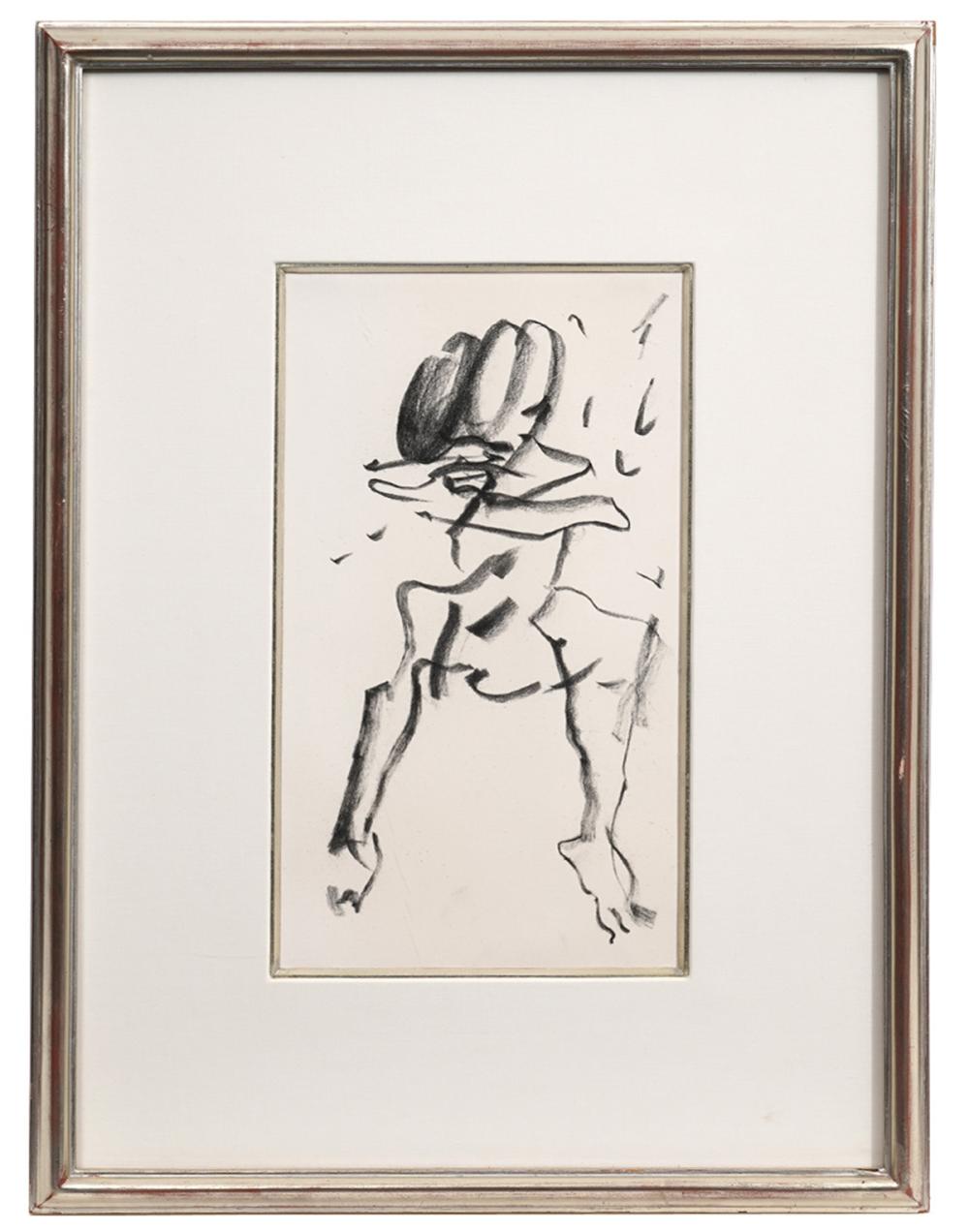 Appraisal: ATTR TO WILLEM DE KOONING 'CLAM DIGGER' DRAWINGAttributed to Willem