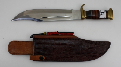 Appraisal: John Nowill '' Bowie knife and sheath