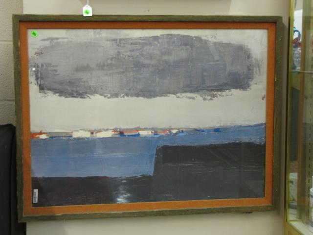 Appraisal: Unsigned lithograph of Nicholas De Stael Honfleur series identified by