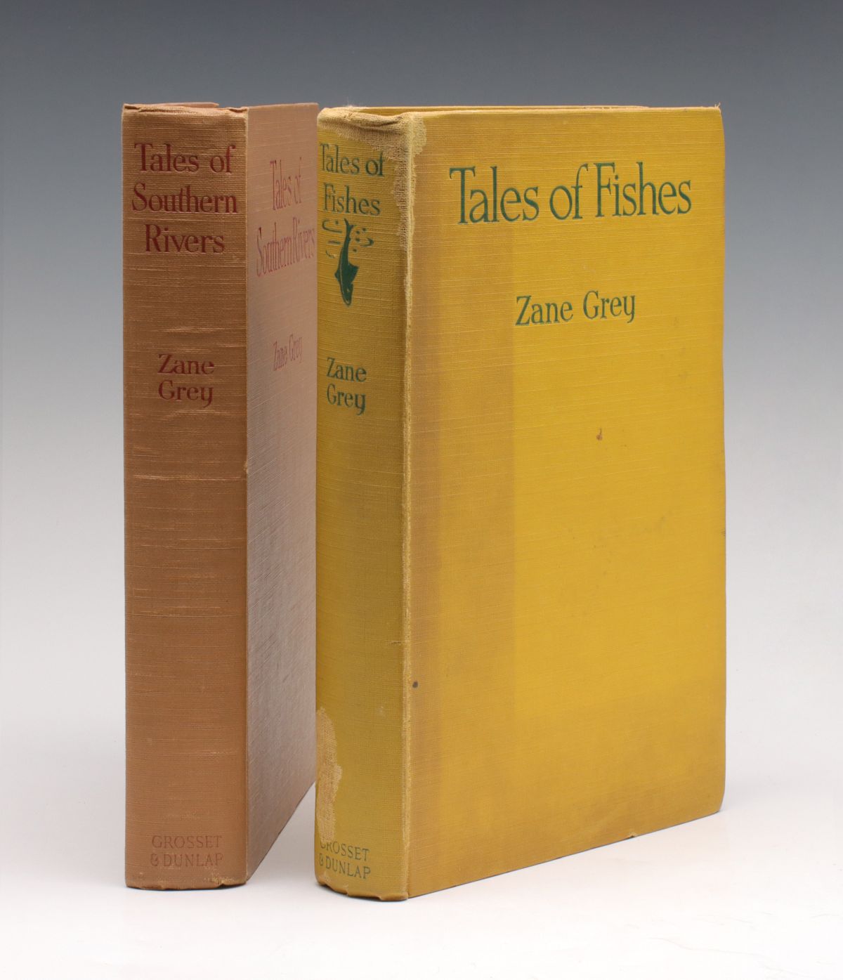 Appraisal: TWO ZANE GREY VOLUMES ON FISHING ADVENTUREZane Grey - Grey