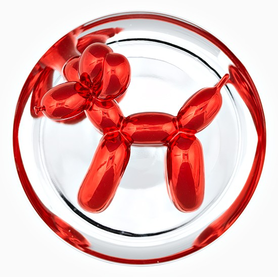 Appraisal: JEFF KOONS Balloon Dog Red Metallic porcelain multiple x mm