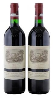 Appraisal: Two Bottles of Ch teau Lafite Rothschild Pauillac France Neck