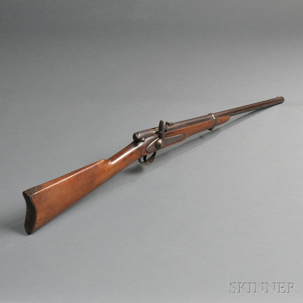 Appraisal: Palmer Bolt Action Carbine c walnut stock with MM cartouche