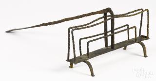 Appraisal: Wrought iron toaster th c '' x ''