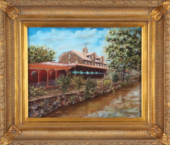 Appraisal: Lambertville Station pastel x SLR B Minnucci Artist American th