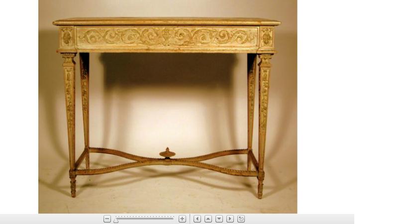 Appraisal: Louis XVI style painted console tablecirca