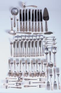 Appraisal: Westmorland Milburn Rose Sterling Flatware Set Gorgeous vintage Milburn Rose