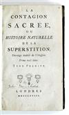 Appraisal: HOLBACH PAUL-HENRY THIRI Baron d' La Contagion Sacr e ou