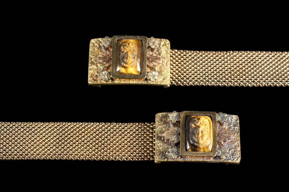 Appraisal: PR BRACELETS - Pair of Victorian K Yellow Gold Bracelets