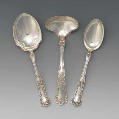 Appraisal: Three Gorham Sterling Silver Serving Pieces Lot include a spade