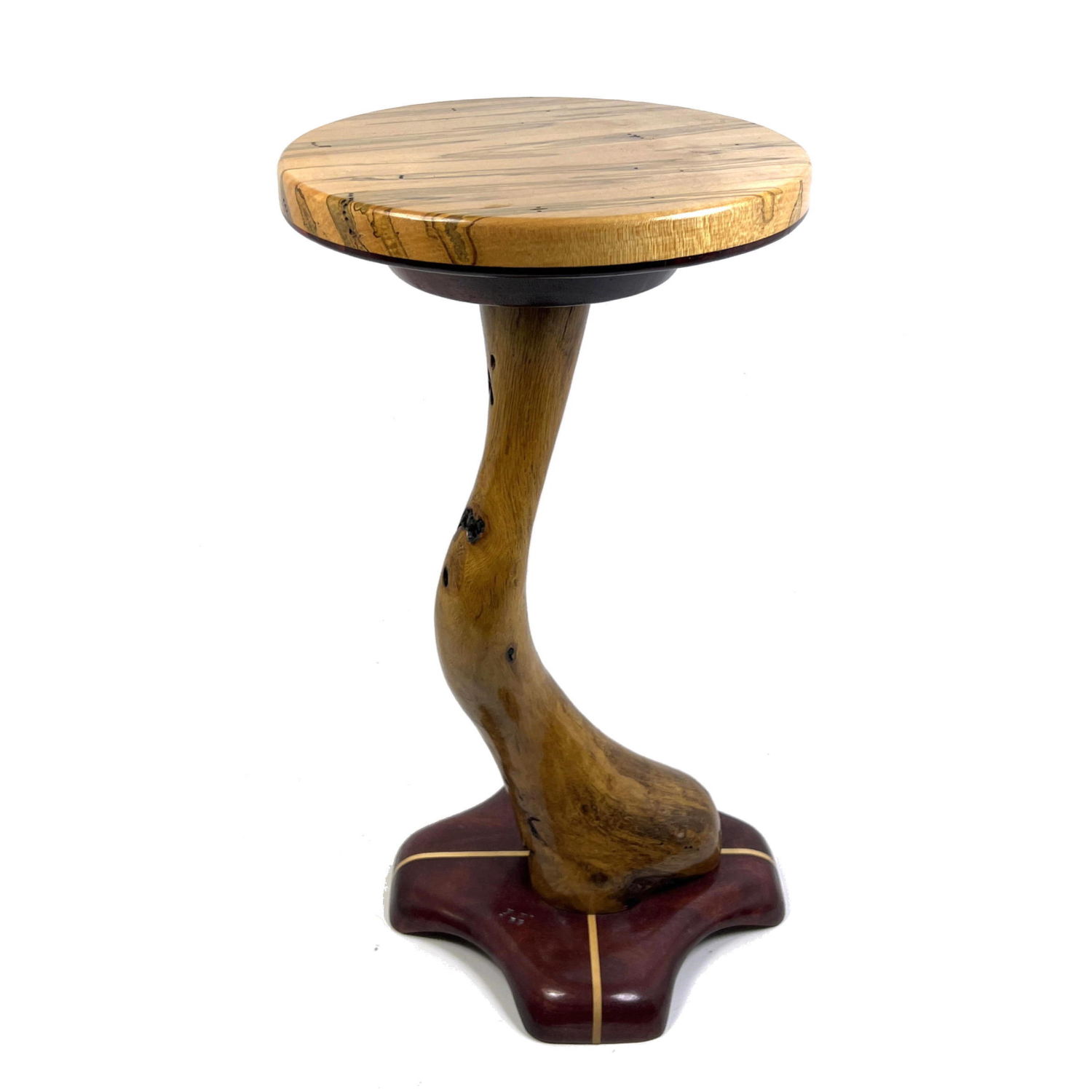 Appraisal: BILL PALMER Studio Furniture Artisan Table Round Top supported by